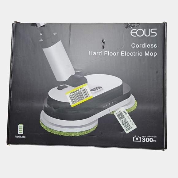 EOUS Cordless‎ Electric Mop Floor Cleaner with LED Headlight E700 Open Box